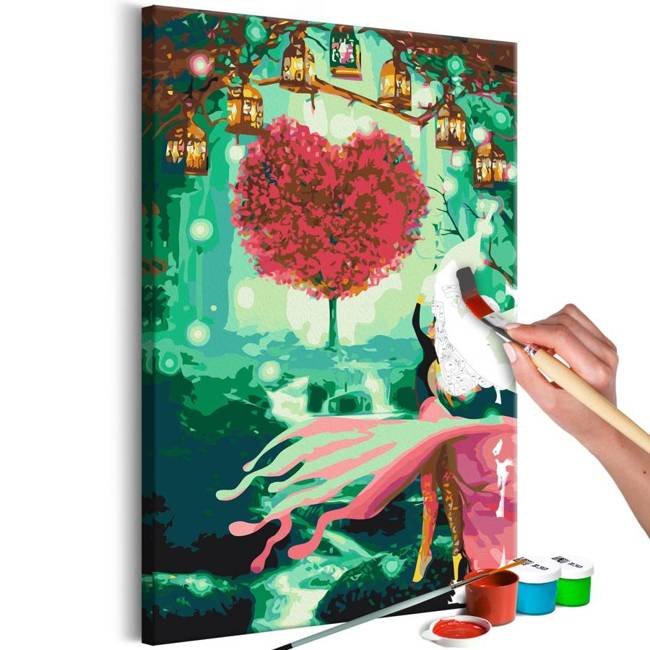 Obraz do samodzielnego malowania - Drzewo serce