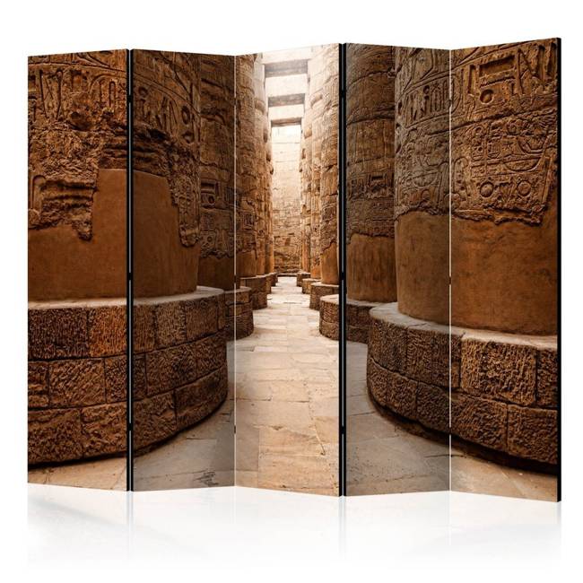 Parawan 5-częściowy - Świątynia w Karnak, Egipt II [Room Dividers]