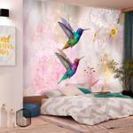 Fototapeta - Kolorowe kolibry (różowy)
