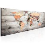 Obraz - Mapy świata: Drewniane podróże
